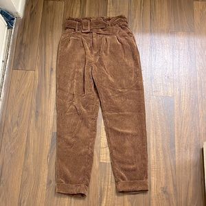 High waisted corduroys